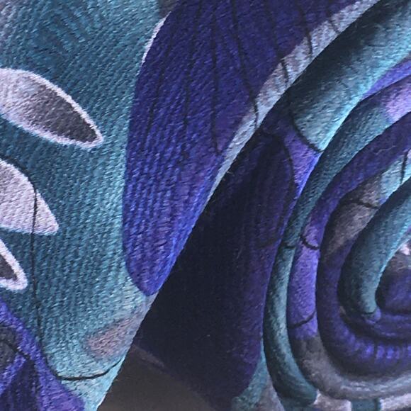 JERRY GARCIA BLUE ABSTRACT ALL SILK TIE - Picture 15 of 15